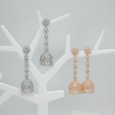 fancy fab Jewels Jhumki DANIA - American Diamond Jhumki Earrings